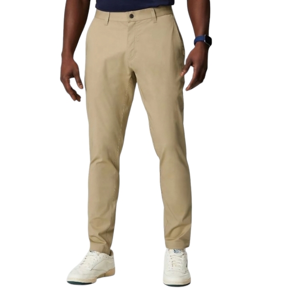Fabletics The High Side Chino Khaki Tan Pants (Modern Classic Fit) 40×32 NWT - Picture 1 of 11